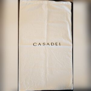 Casadei Large White Dust Bag